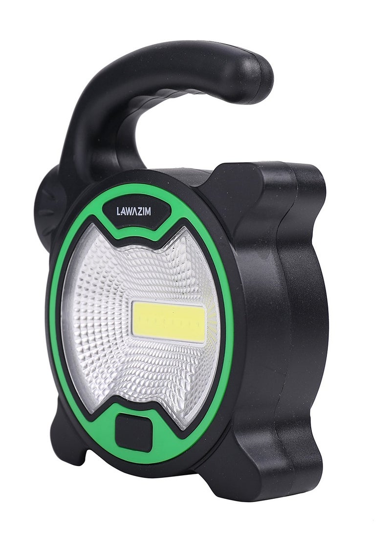 LAWAZIM Round Portable Double Lantern Flashlight Can Use For Fishing Repair Car in Night Green - Image 2