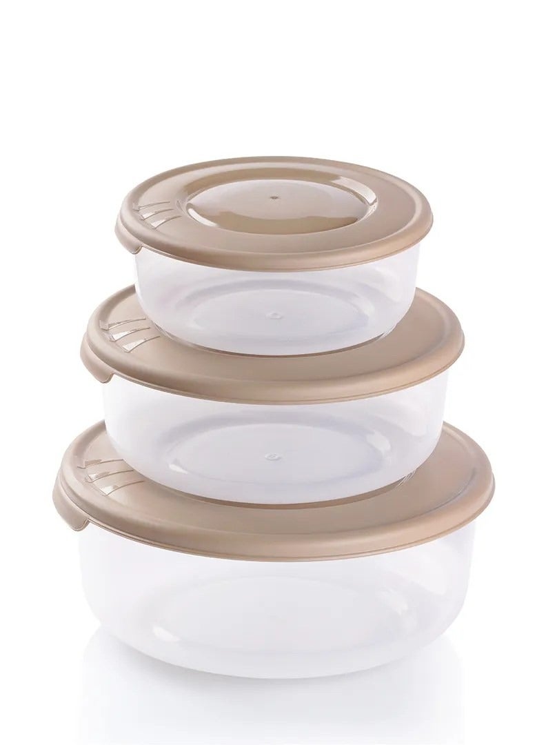 CIRCULAR FOOD CONTAINER - Beige
