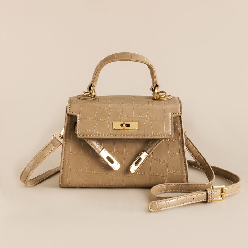 New Kelly Small Bag High-Grade Embossed Handbag Messenger Bag Simple Fashion Small Square Bag - Image 5