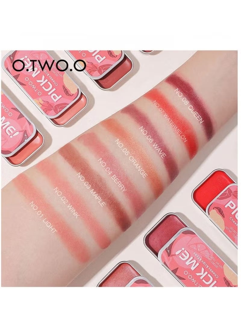 O.TWO.O O.TWO.O Pick Me Cheeks & Lips & Eyes Secret Crush 04 Berry 10g  - Image 2
