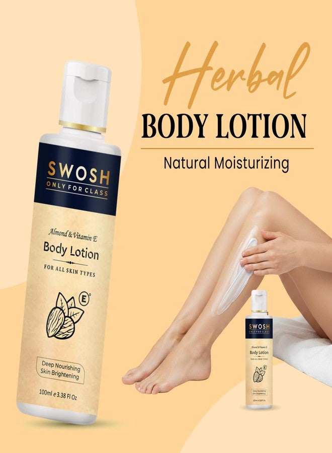سوش لوشن للجسم من سوش 100 مل مع اللوز وفيتامين هـ - ترطيب يدوم 24 ساعة، تغذية عميقة لبشرة صحية ومشرقة | للبشرة العادية إلى الجافة للنساء والرجال (تركيبة غير لزجة وسريعة الامتصاص) (عبوة من قطعتين) - Image 2