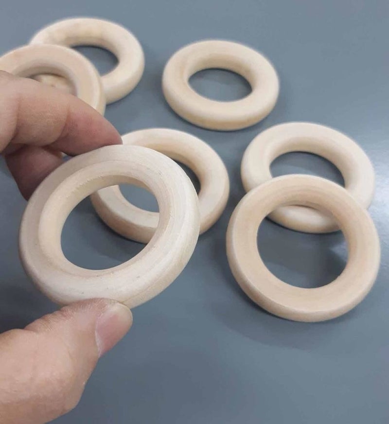 Angel Çanta Aksesuar Angel Bag Accessory 4.5 cm Wooden Ring (Flat Model)