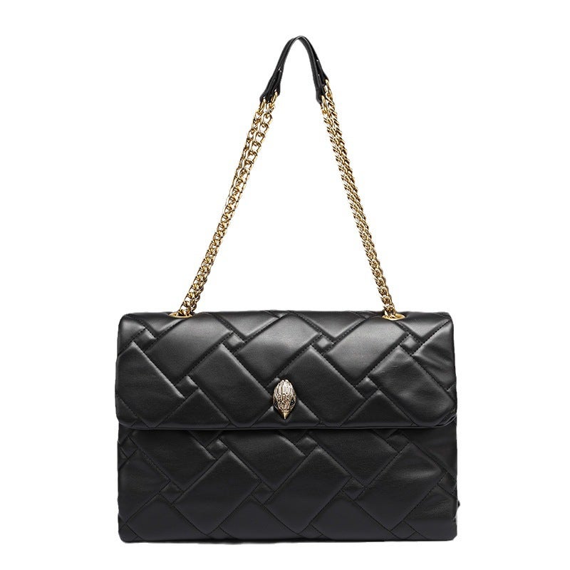 Kurt Geiger Women's Large Tote Bag with Eagle Head Design – Quilted Chain Crossbody Shoulder Bag, Vintage Style - Image 5