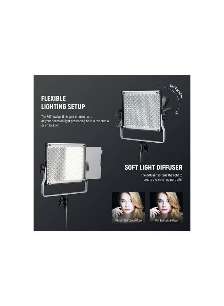 Neewer - NEEWER Upgraded 660 PRO II RGB LED Video Light with App Control&Stand Kit, 2 Pack Constant 50W No Color Shift/1% Precise Min Dimming/360° RGB/CRI97+/3200K~5600K for Game Streaming YouTube Photography - Image 1