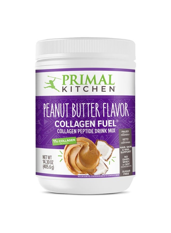 Primal Kitchen مشروب مزيج كولاجين بنكهة زبدة الفول السوداني®، ببتيدات الكولاجين، بدون منتجات الألبان، 14.3 أونصة - Image 1