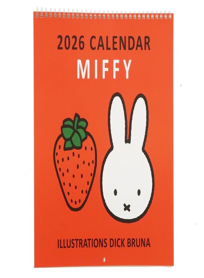 Square Miffy 2026 Wall Calendar, Red, 30BCA-1 - Image 1