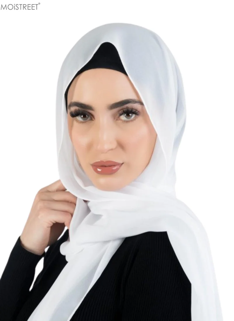 Moistreet MOiSTREET Hijab Chiffon White