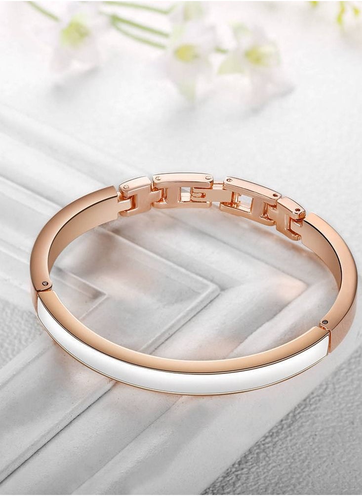 Ginave - Ladies Analog Watch with 3 Bracelets - Rose Gold - Image 1