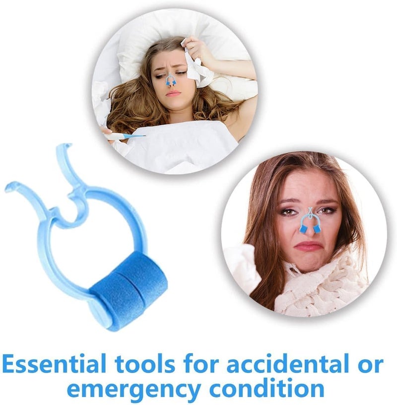 ChicAbode 20 Piece Sponge Nose Clip, Breathing Training Nose Clip, Lung Function Test Nose Clip, Foam Nose Plug Clip, Nose Blood Stopping Clip, Used to Snore and Prevent Swimming in Accidents or Emergencies - Image 3