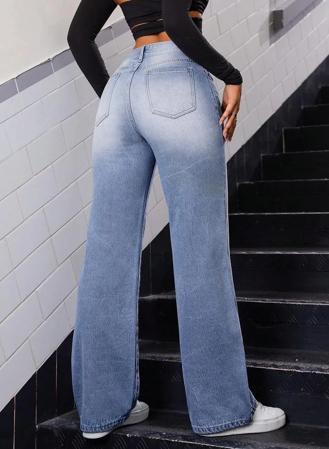 Kotty High-Rise Wide Leg Jeans by Styli