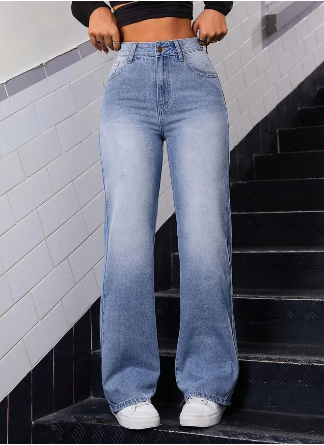 كوتي High-Rise Wide Leg Jeans