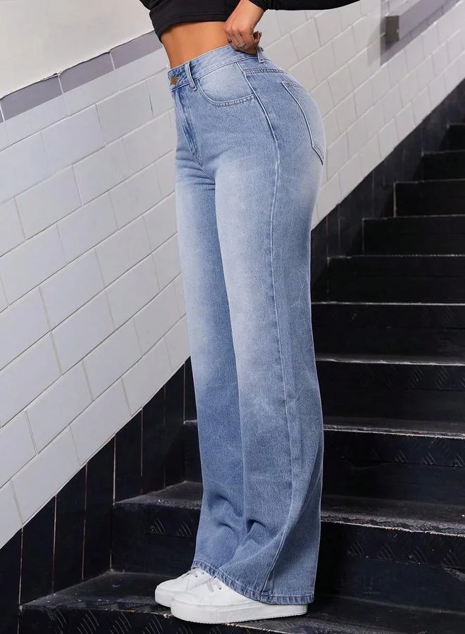 Kotty High-Rise Wide Leg Jeans by Styli