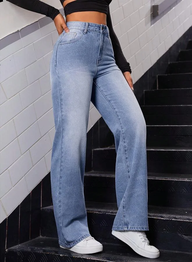 Kotty High-Rise Wide Leg Jeans by Styli