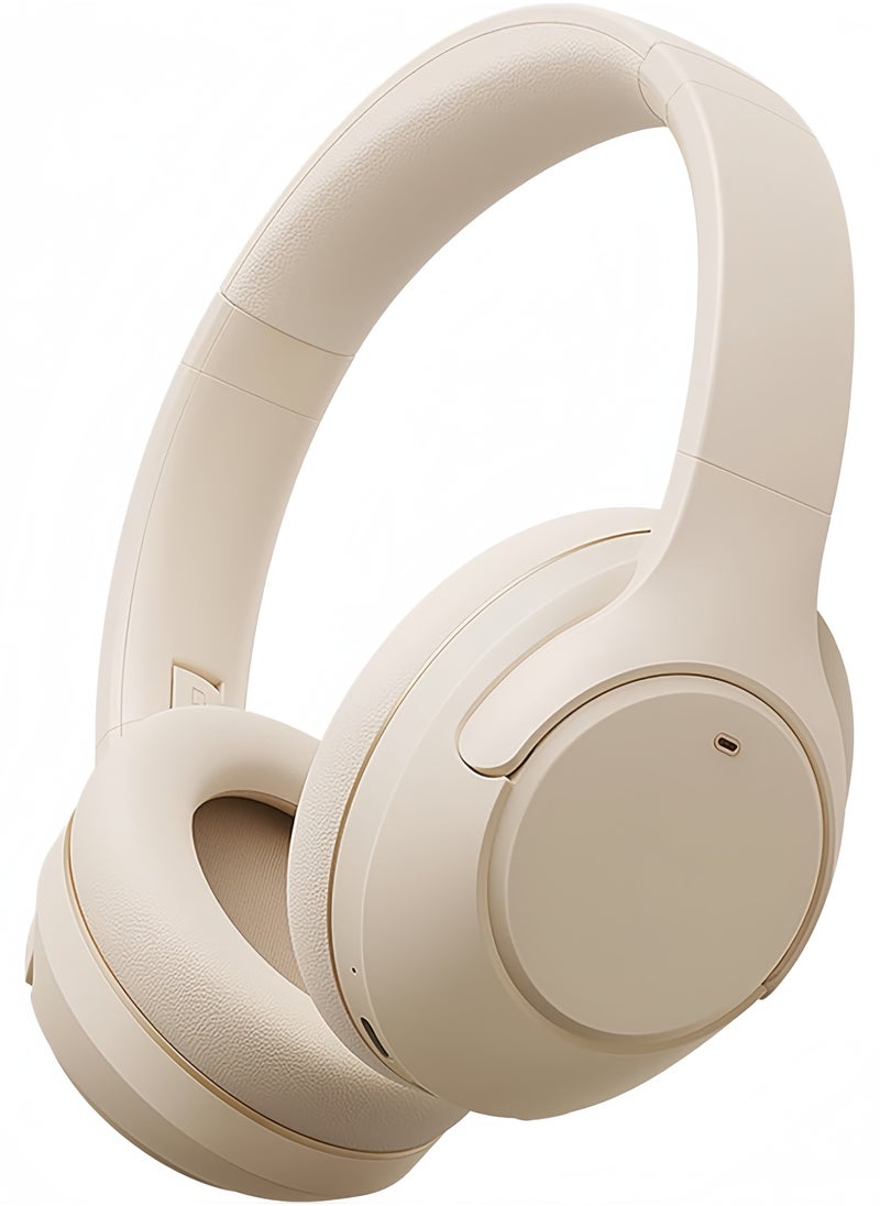 Picun Premium Over-Ear Wireless Headphones ANC 43dB Noise Cancelling Bluetooth 5.3 with Hi-Res Audio 0.025s Ultra-Low Latency & Smart APP Control for Home Office Travel White  - Image 1