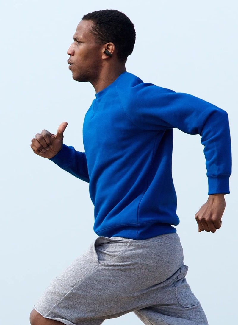 Captaintech Open Ear Earbuds Wireless Bluetooth Earbuds, Sport 32 Hours Playtime with Case, Workout Headphones(Obsidian Black, LED Display) - Image 5