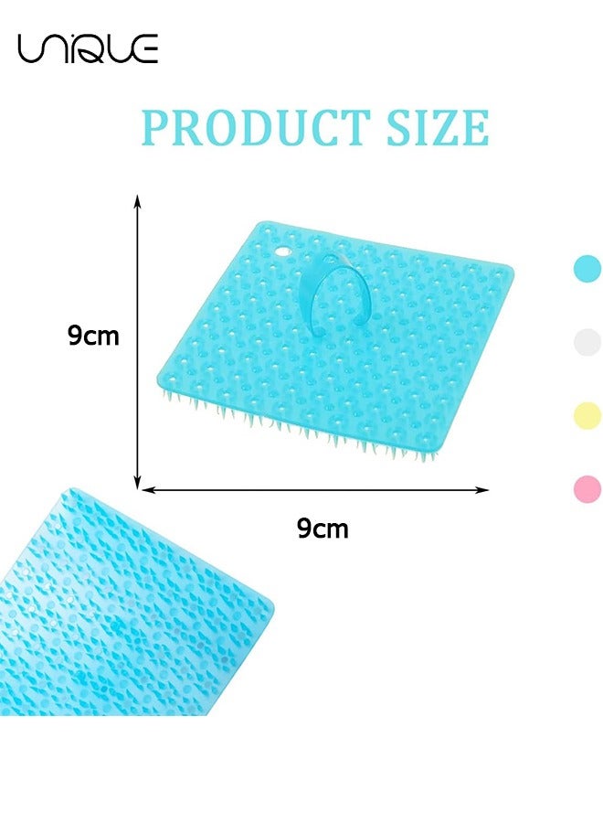 Unique 4 PCS Multifunctional Vegetable Brush, Silicone Fruit and Vegetable Cleaning Brush with Handle, Multi-Functional Kitchen Cleaning Tools Fruit Scrubber - Image 2