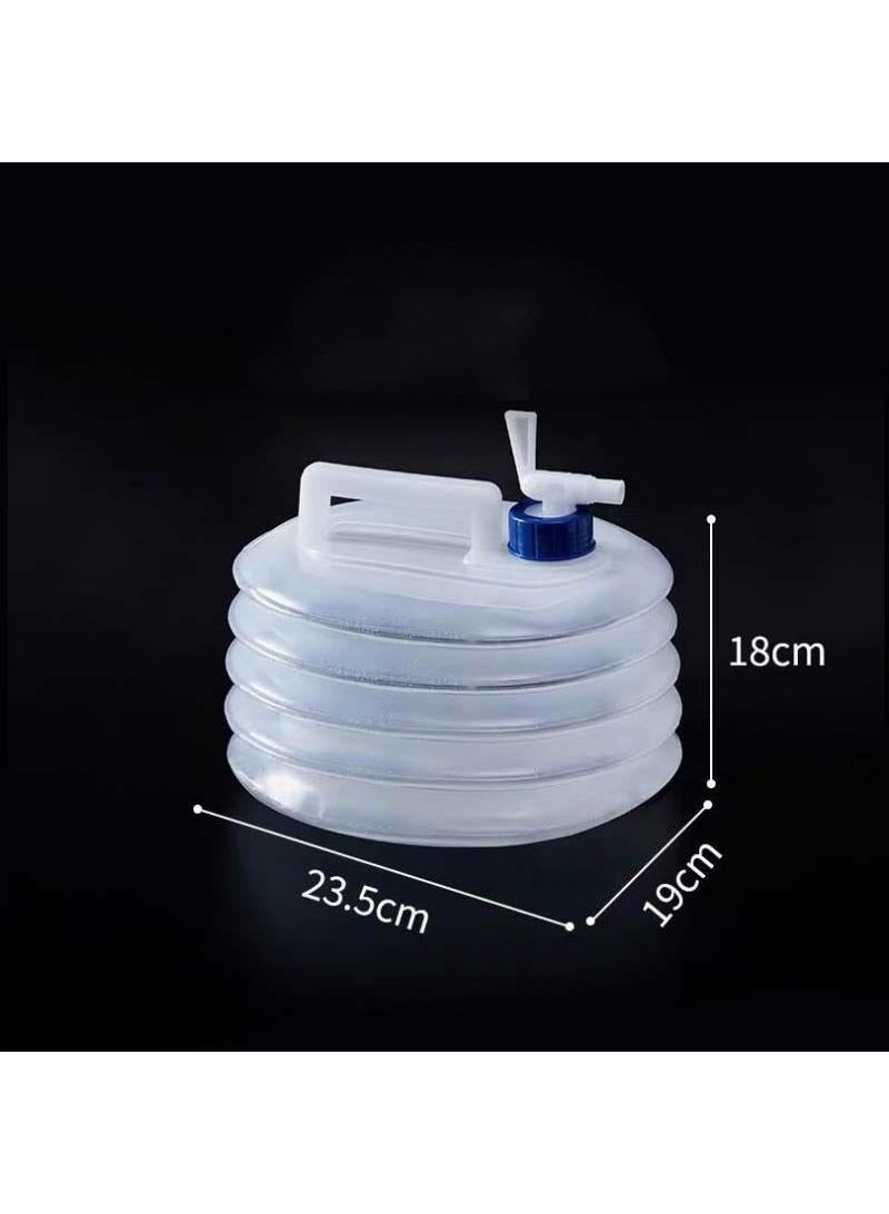 Generic Outdoor folding bucket portable camping trip water kettle picnic emergency portable water bag 5L - Image 5