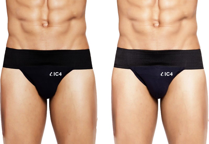 IC4 Store Men's Gym Supporter Black Pack of 2 - Image 1