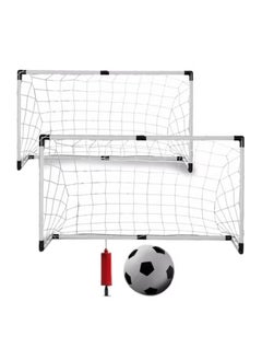 Dream Zone 4-Piece Portable Mini Soccer Sports Football Goals Net For Indoor Outdoor Garden Set 92x61x48cm  - Image 1