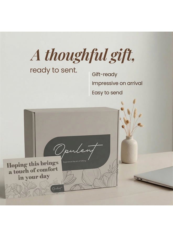 Opulent Care Package for Women - Luxury Self Care Gifts for Women | Includes Cozy Blanket, 40oz Tumbler, Candle, Bath Salts - Unique Birthday Box for Her - Get Well Soon Basket and Hug in a Box - Image 4