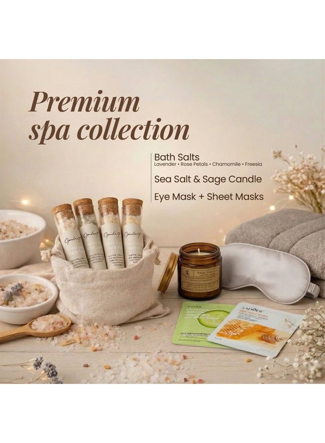 Opulent Care Package for Women - Luxury Self Care Gifts for Women | Includes Cozy Blanket, 40oz Tumbler, Candle, Bath Salts - Unique Birthday Box for Her - Get Well Soon Basket and Hug in a Box - Image 5