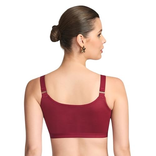 TRYLO Front OPEN-BRA-42-BURGANDY-E-CUP - Image 5