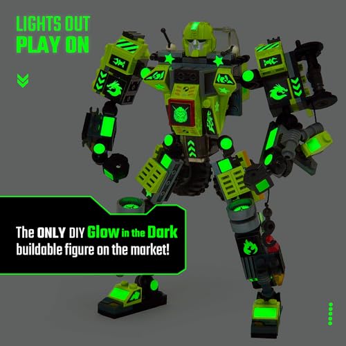 JITTERYGIT Mech Buildable Robot Glow in The Dark STEM Action Figure Toy Set, Cool Space Super Hero Christmas Birthday Gift, Xmas 3 in 1 Present DIY for Boys, Girls, Teen 6 7 8 9 10 Year Olds - Image 3