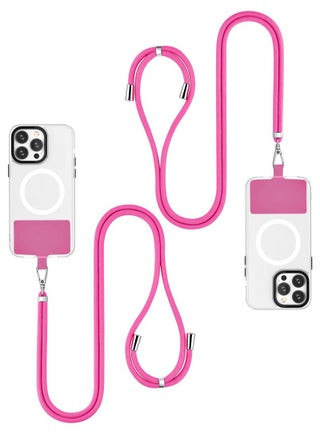 2Pack Phone Lanyard, Universal Crossbody Cell Phone Lanyards, Multifunctional Nylon Patch Adjustable Shoulder Neck Strap Compatible with Most Smartphones(Rose Red) - pzsku/Z68A36CE4516878F83652Z/45/1749860877/e5325a49-d21a-463e-be24-323f678a2cd8