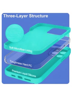 Houmt iPhone 14 Pro Max Case 6.7 Inch with 2Pack Screen Protector Soft Liquid Silicone Cover - Slim Fit Camera Protective Phone Case for Apple iPhone 14 Pro Max  - Image 5