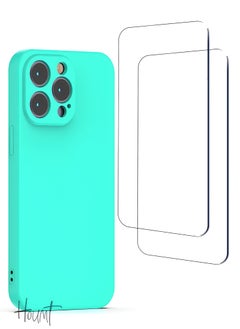 Houmt iPhone 14 Pro Max Case 6.7 Inch with 2Pack Screen Protector Soft Liquid Silicone Cover - Slim Fit Camera Protective Phone Case for Apple iPhone 14 Pro Max  - Image 1