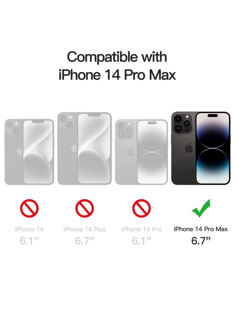 Houmt iPhone 14 Pro Max Case 6.7 Inch with 2Pack Screen Protector Soft Liquid Silicone Cover - Slim Fit Camera Protective Phone Case for Apple iPhone 14 Pro Max  - Image 2