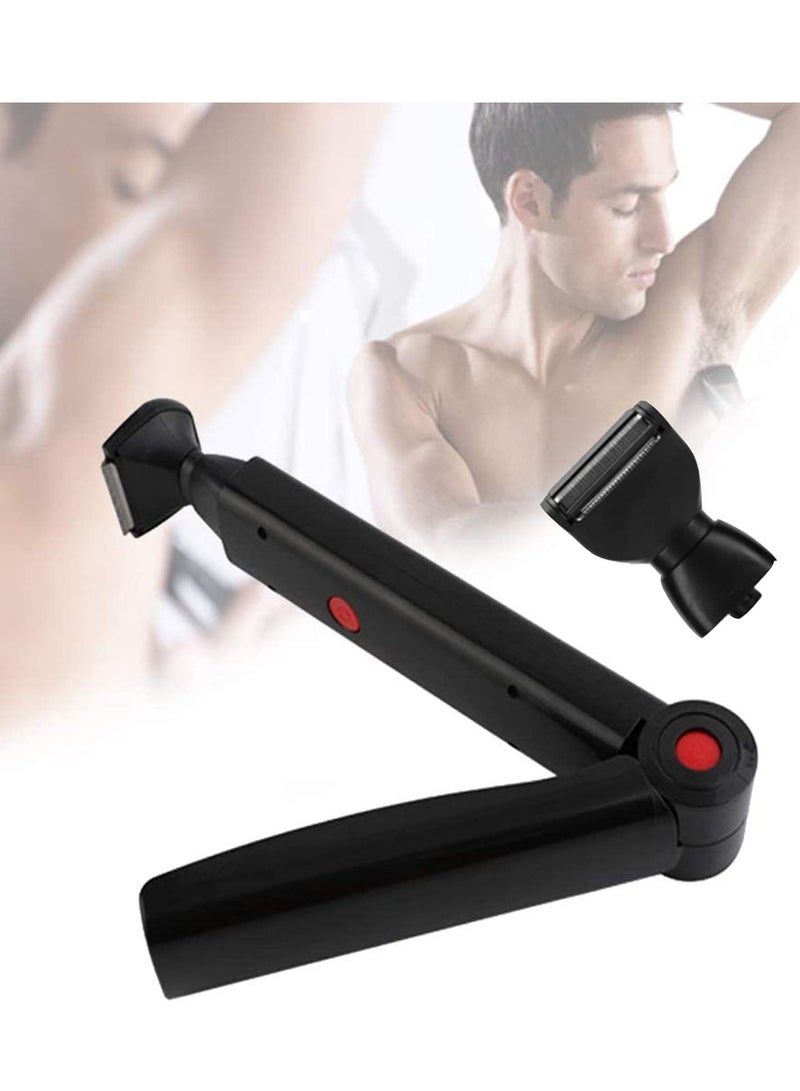 Captaintech Professional Electric Back Shaver for Men - Portable Handheld Body Grooming Razor for Pain-Free Back Hair Removal, Ideal for DIY Grooming and Safe Use. - Image 1