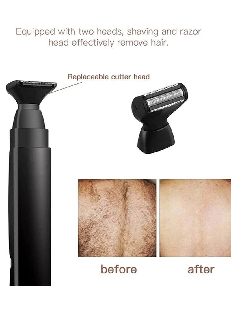 Captaintech Professional Electric Back Shaver for Men - Portable Handheld Body Grooming Razor for Pain-Free Back Hair Removal, Ideal for DIY Grooming and Safe Use. - Image 4