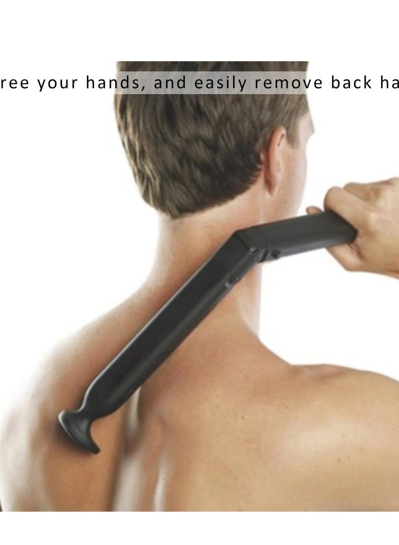 Captaintech Professional Electric Back Shaver for Men - Portable Handheld Body Grooming Razor for Pain-Free Back Hair Removal, Ideal for DIY Grooming and Safe Use. - Image 2