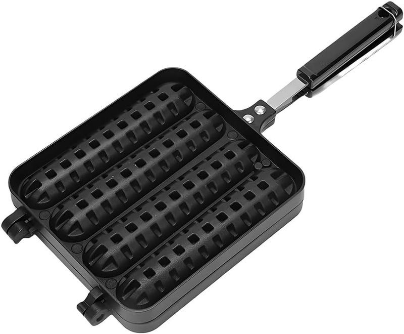 HASTHIP® Waffle Maker Non Stick Waffle Iron Pan, Ice Cream Cone & Pancake Maker, Egg Roll Dessert Baking Tool, DIY Omelet Mold for Home Kitchen, Restaurant & Snack Shop - Image 1