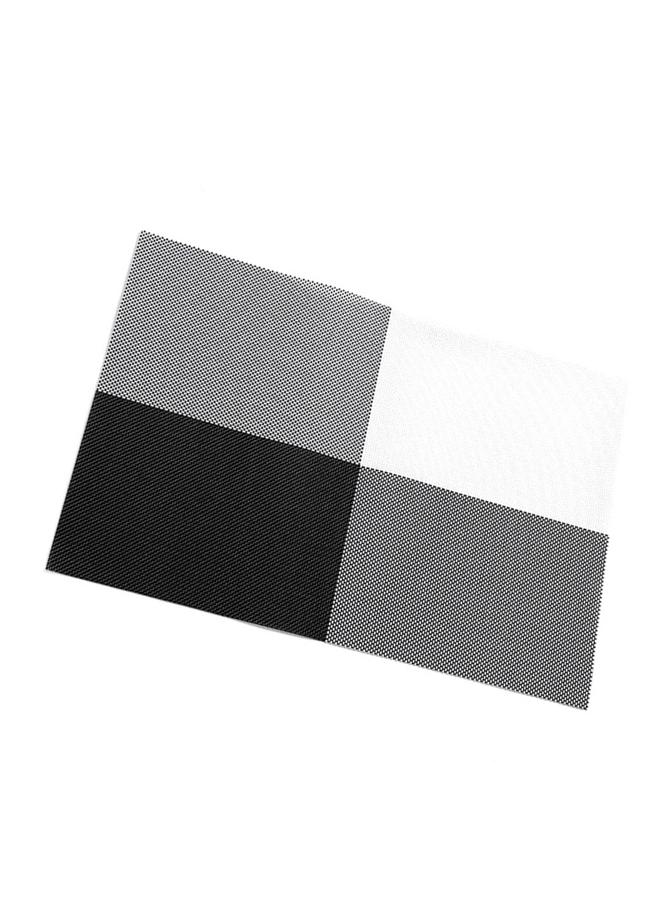 Loquat Placemats Multipurpose Nordic Style Waterproof Reusable Heat Resistance PVC Place Mats for Home Party Black - Image 2