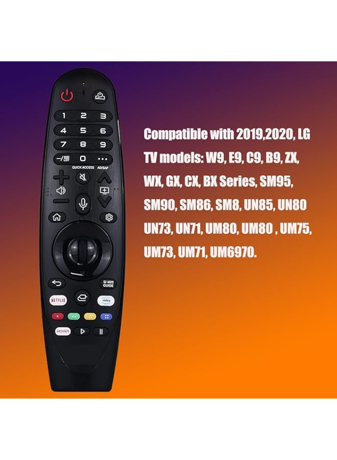HuHa Tv Remote Replacement Compatible With Replacement Remote Control for LG AN-MR19BA AN-MR20GA with Magic&Voice Functions for LG OLED Nanocell 4K UHD TVs  - Image 2