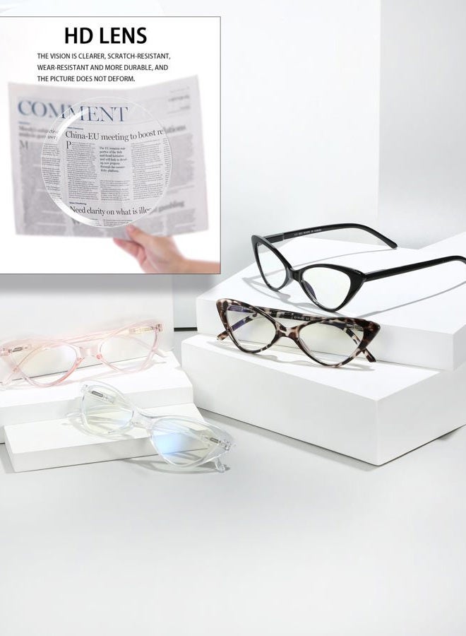 EYEURL 4-Pack Reading Glasses for Women, Fashion Cat Eye Blue Light Blocking Readers with Spring Hinges,2.00 Anti-Glare/UV Rays - Image 5
