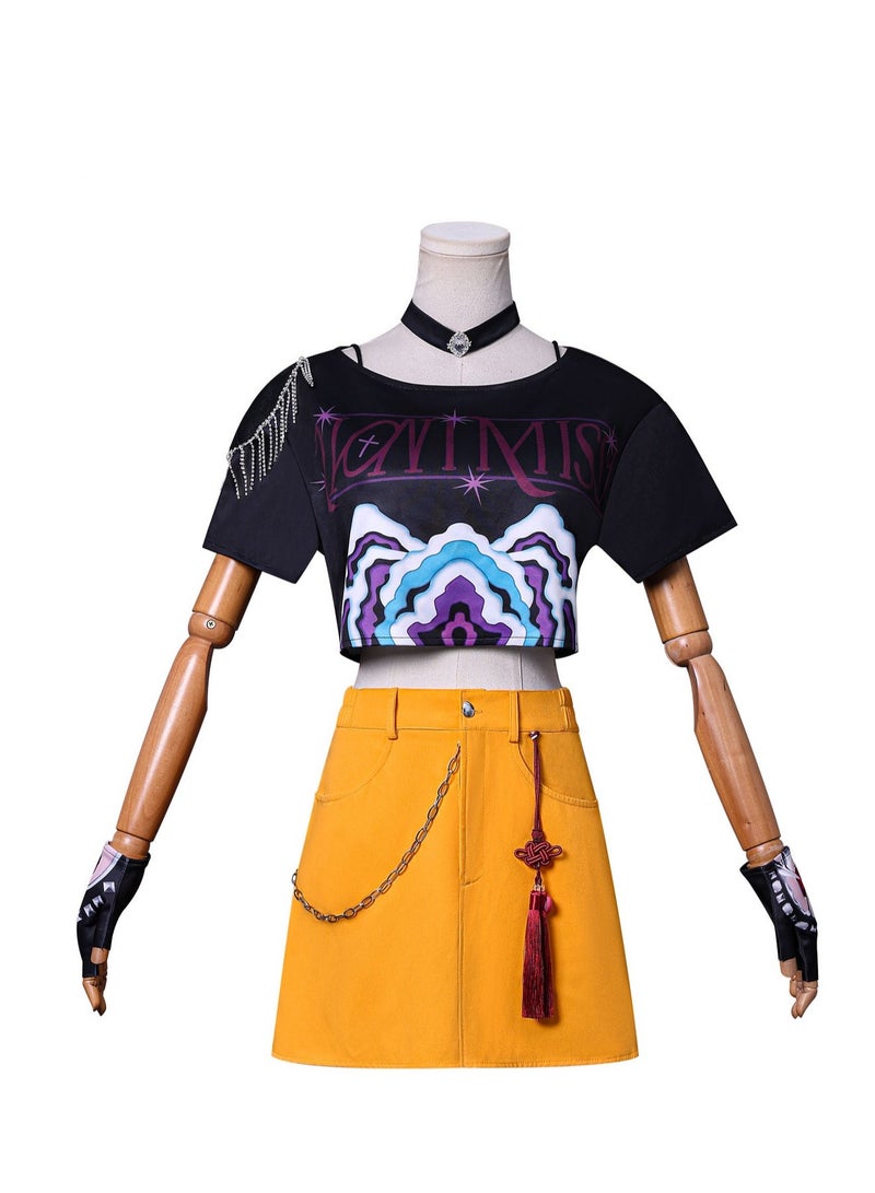 Y&D 1 مجموعة زي صيادي KPOP للنساء رومي ميرا زوي أزياء كوسبلاي مغنيات البوب تمثيل الأدوار - Image 3