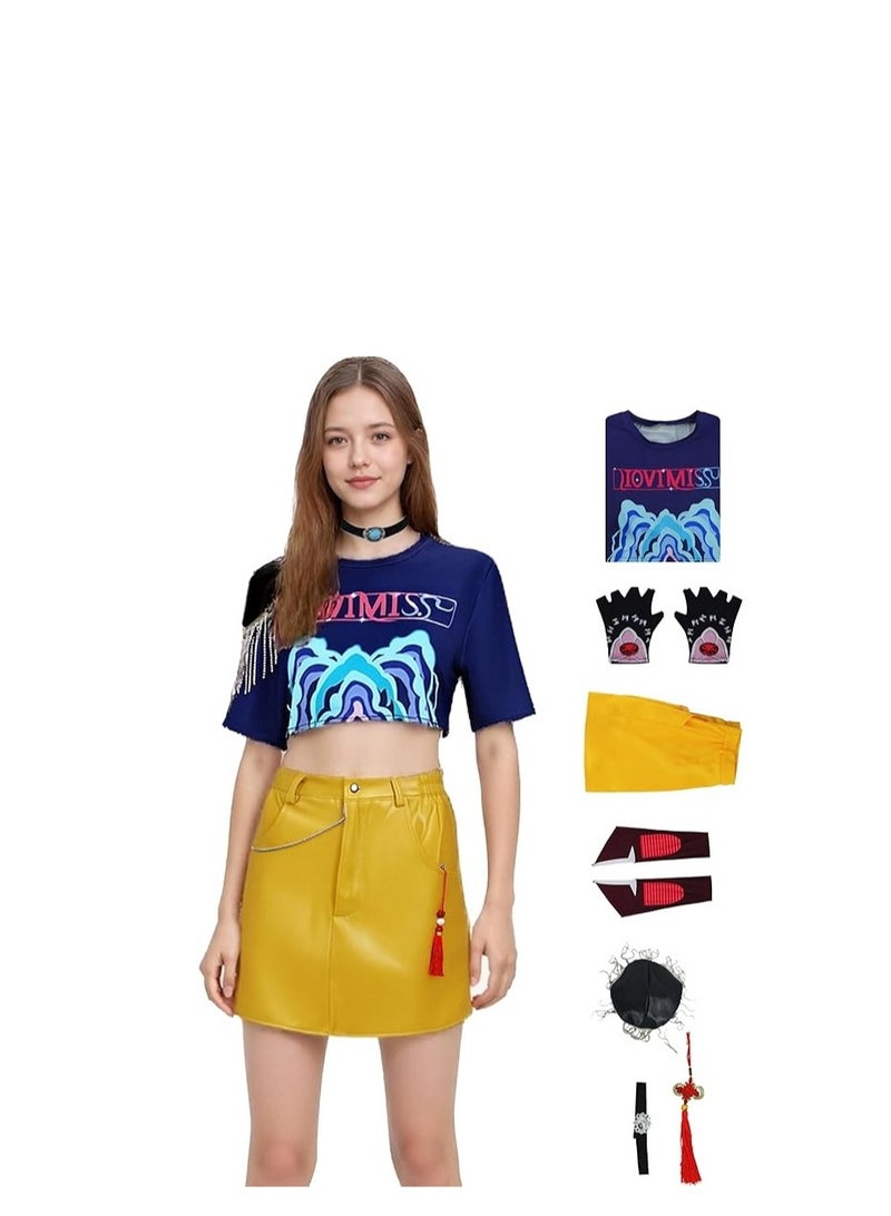 Y&D 1 مجموعة زي صيادي KPOP للنساء رومي ميرا زوي أزياء كوسبلاي مغنيات البوب تمثيل الأدوار - Image 5