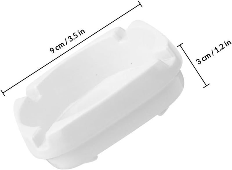 Square White Smoking Ashtray Imitation Porcelain Household Ashtray for Cigarettes Indoor Outdoor Patio Use - Image 4