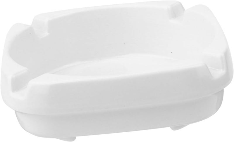 Square White Smoking Ashtray Imitation Porcelain Household Ashtray for Cigarettes Indoor Outdoor Patio Use - Image 1
