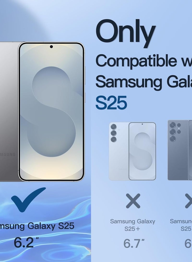 جراب Samsung Galaxy S25، جراب سيليكون سائل مقاوم للخدش ومضاد للصدمات ومضاد لبصمات الأصابع وغطاء حماية كامل الجسم لهاتف Samsung Galaxy S25 - Image 2