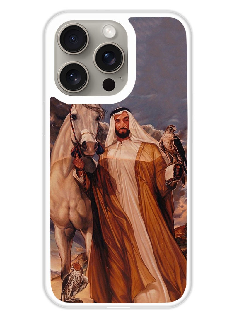 Theodor Protective Case Cover For APPLE IPHONE 15 Pro Sheikh Zayed 1 (2) (White Bumper) - Image 1