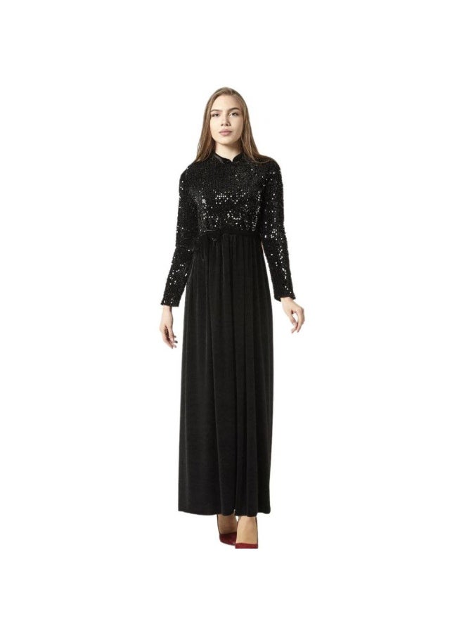 Sequin and chiffon dress - Image 1