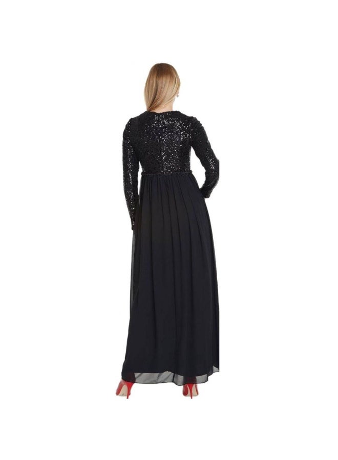 Sequin and chiffon dress - Image 2