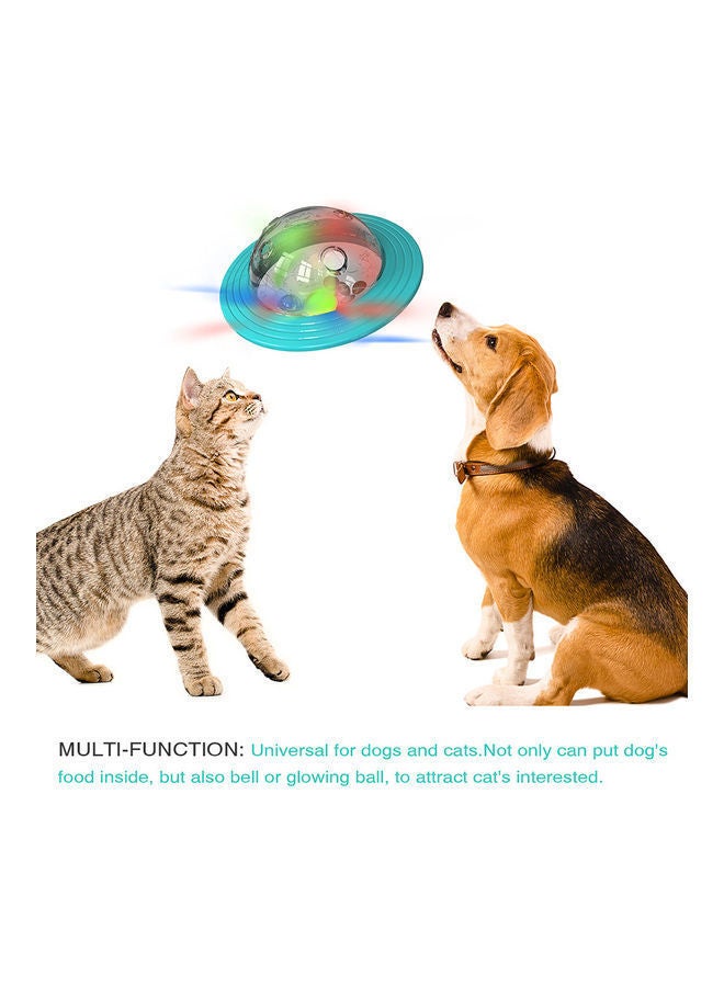 نيبمينينت لعبة للكلب بتصميم طبق طائر كروي الشكل تستخدم كموزع طعام للتغذية ببطء وحيرة ومزودة بقرص حول الكروي لتسهل على الكلب التفاعل والتعامل معها أصفر 18 x 15سم - Image 4