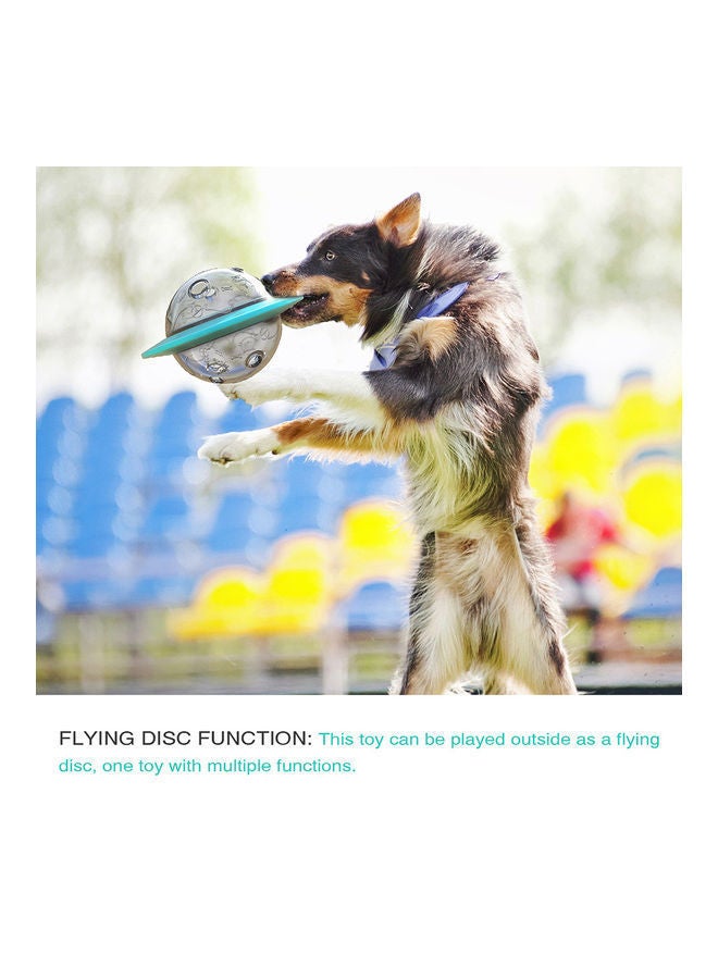 نيبمينينت لعبة للكلب بتصميم طبق طائر كروي الشكل تستخدم كموزع طعام للتغذية ببطء وحيرة ومزودة بقرص حول الكروي لتسهل على الكلب التفاعل والتعامل معها أصفر 18 x 15سم - Image 3