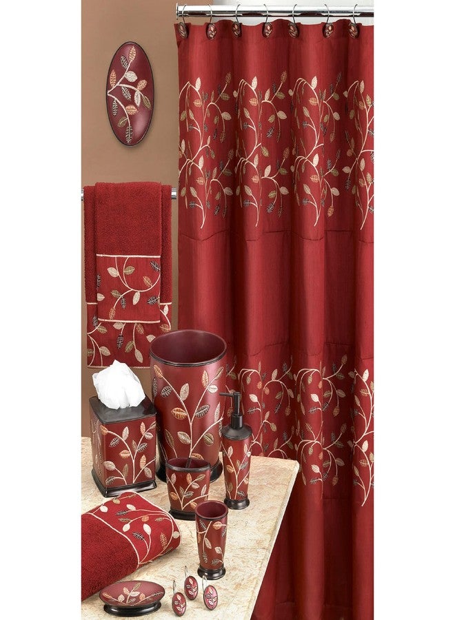 Popular Bath Aubery Shower Curtain, Burgundy 72.00" x 70.00" - Image 4