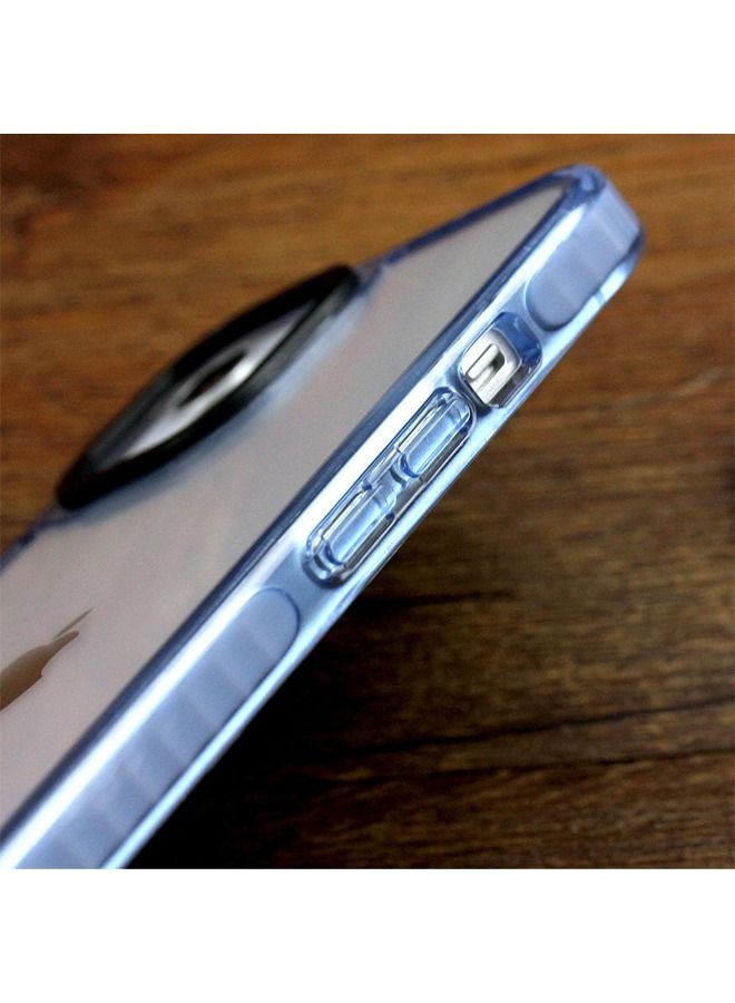 IPhone 14 Black-Ring Collision-Resistant Triple-In-One Transparent Case - Image 5